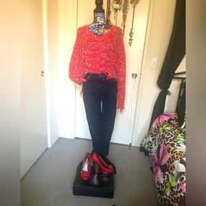 Sexy dark denim skinny jeans